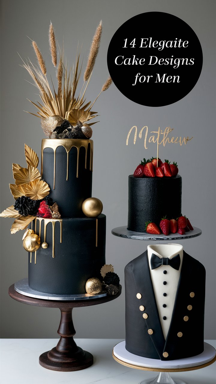 14 Elegant Birthday Cake Ideas for Men: From Beginner to Advanced Designs 2025