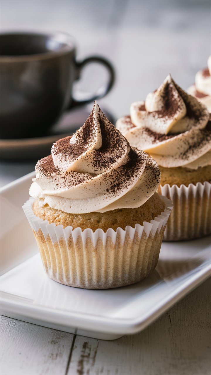 Step-by-Step Vanilla Espresso Cupcakes with Light Mascarpone Cream 2025