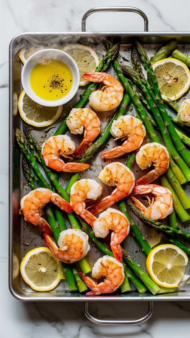 Garlic Lemon Shrimp & Asparagus Bake – Quick Weeknight Meal 2025