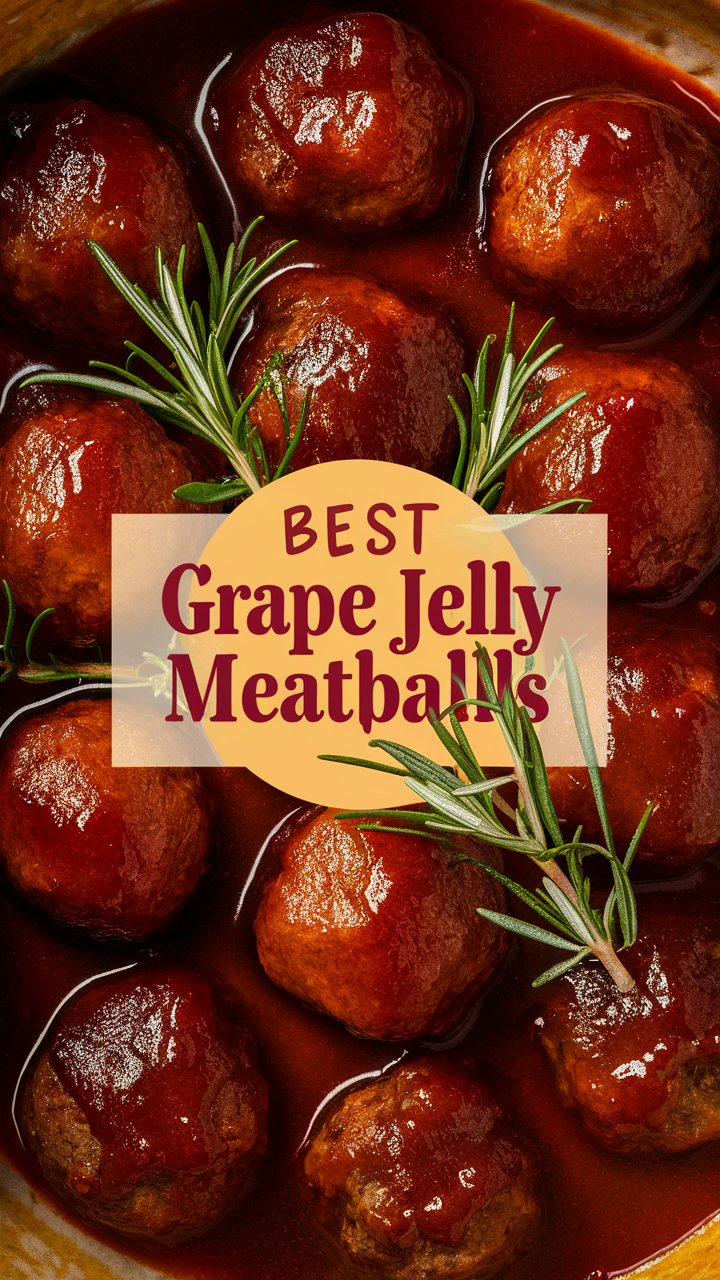 Sweet and Savory Grape Jelly Meatballs Recipe 2025