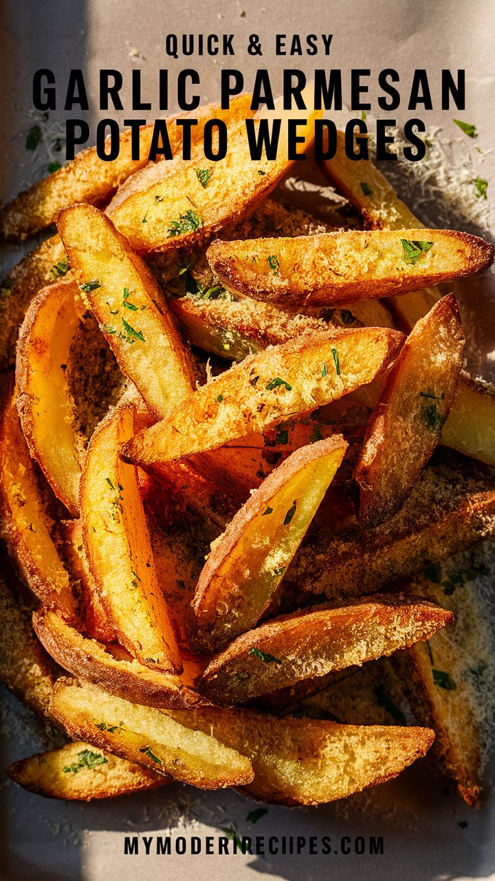 Crispy Oven-Baked Garlic Parmesan Potato Wedges Recipe 2025