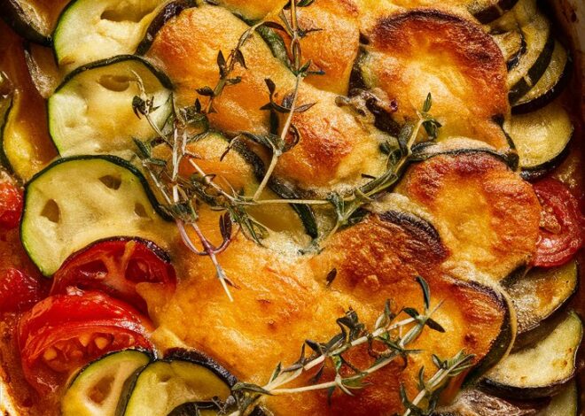 Vegan and Gluten-Free Roasted Zucchini Potato Casserole Recipe 2025