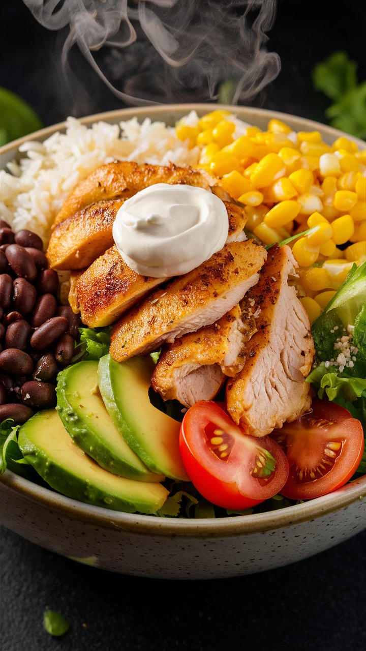 Healthy Chipotle Chicken Burrito Bowl – Easy Weeknight Dinner Idea 2025