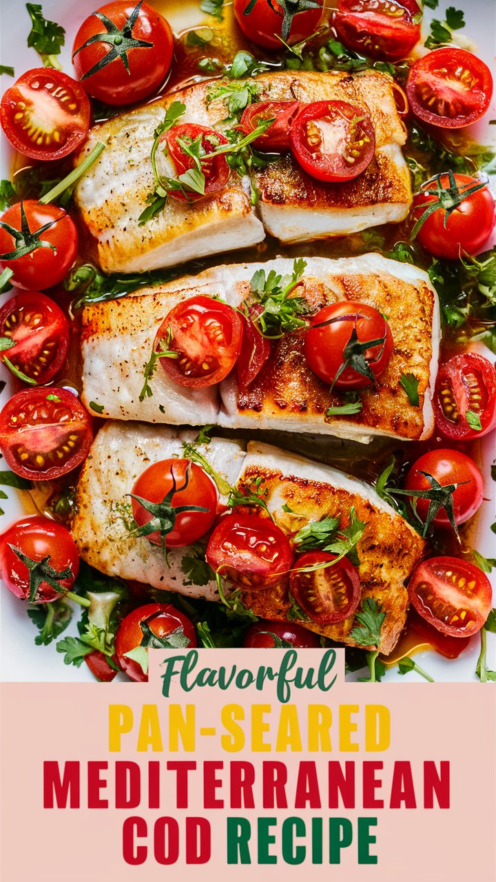 Fresh and Flavorful Pan-Seared Cod with Zesty Tomato Basil Sauce 2025