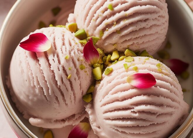 The Best Rose Pistachio Cheesecake Ice Cream Recipe Ever 2025