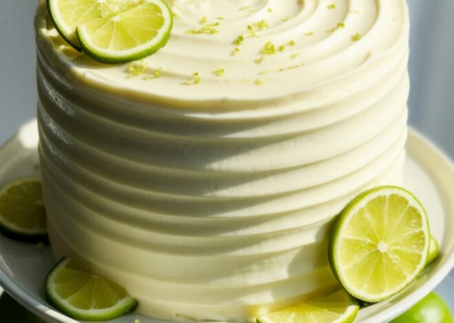 Fresh Lime Cake Recipe – Light, Fluffy, and Naturally Green Dessert for Summer 2025
