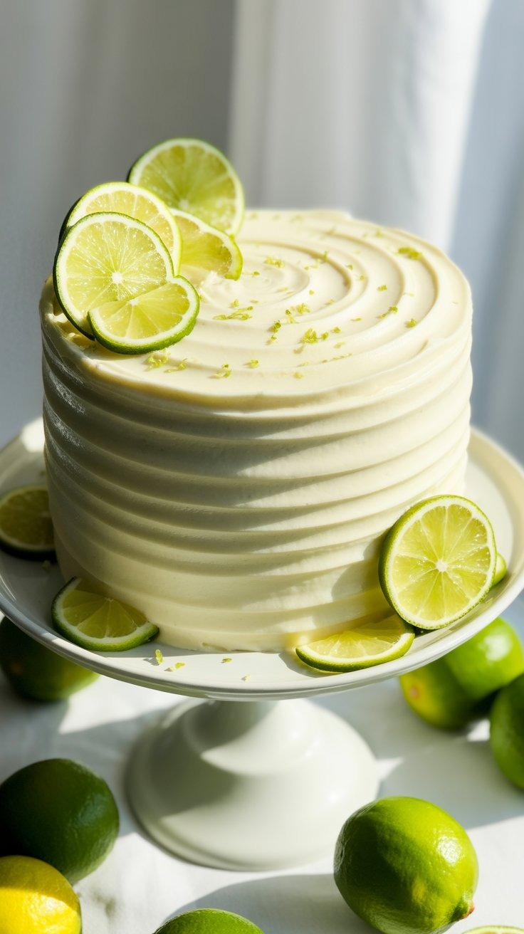 Fresh Lime Cake Recipe – Light, Fluffy, and Naturally Green Dessert for Summer 2025