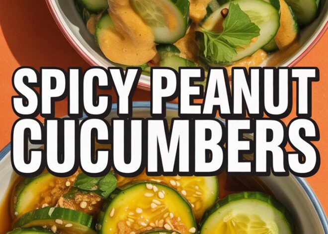 A Delicious Twist: Fresh Cucumbers Tossed in Savory Peanut Sauce 2025