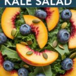 Summer Peach and Blueberry Kale Salad